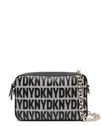 DKNY - Sara Logo-print Leather Crossbody Bag - Lyst