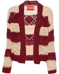 La DoubleJ - Cotton-Blend Striped Bolero Cardigan - Lyst