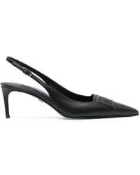 Dolce & Gabbana - Zapatos con tacón de 70mm y logo - Lyst