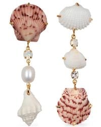 Jennifer Behr - Derya Shell-Embellished Drop Earrings - Lyst