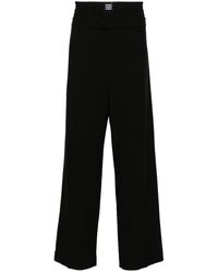 MSGM - Pantalones de vestir con cintura doble - Lyst