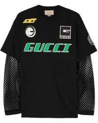 Gucci - Layered Cotton T-shirt - Women's - Cotton/polyester - Lyst