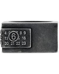 MM6 by Maison Margiela - Rectangle-Shape Ring - Lyst