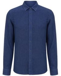 120% Lino - Long-Sleeve Button-Up Shirt - Lyst