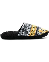 Versace - Slippers con stampa Baroccodile - Lyst