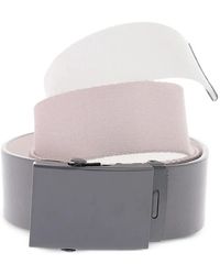 DIESEL - Logo-Plaque Belt - Lyst