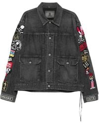 Mastermind Japan - Patched Denim Jacket - Lyst