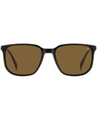 David Beckham - Lunettes De Soleil Carrées À Clip - Lyst