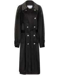 Rabanne - Eyelet-Detail Trench Coat - Lyst