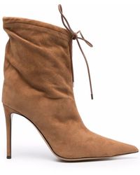 Alexandre Vauthier - Pointed Lace-up Boots - Lyst