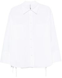 Liviana Conti - Drawstring-Hem Chest-Pocket Shirt - Lyst