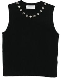 ERMANNO FIRENZE - Embellished Sleeveless Top - Lyst