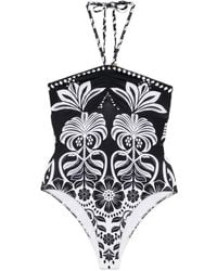 FARM Rio - Flower Leopards One-Piece - Lyst