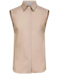 Brunello Cucinelli - Collar-Embellishment Shirt - Lyst