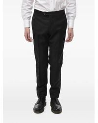 Corneliani - Academy Pressed-Crease Wool Tailored Trousers - Lyst