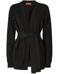 Missoni - Chevron Belted Cardigan - Lyst