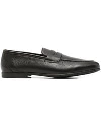 Canali - Penny Leather Loafers - Lyst