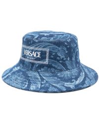 Versace - Cappello bucket denim - Lyst
