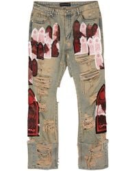 Who Decides War - Jeans Sangre con design patchwork - Lyst