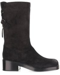 Sartore - Buckle-Detail Suede Ankle Boots - Lyst