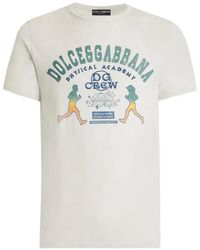Dolce & Gabbana - Grafisch T-Shirt Met Ronde Hals - Lyst