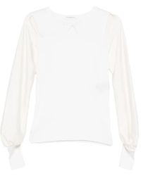D.exterior - Cut-Out Long-Sleeve Shirt - Lyst