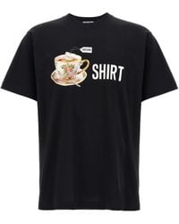 Moschino - Playful Teacup Print Organic Cotton T-Shirt - Lyst