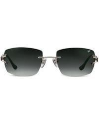 Vintage Frames Company - Rahmenlose Bal Harbor Sonnenbrille Mit Geometrischem Gestell - Lyst