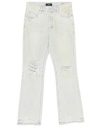 Purple Brand - Pinstripe Ripped Jeans - Lyst