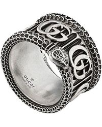 Gucci - Ring Met Dubbele G - Lyst