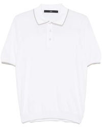 SAPIO - Contrasting-Trim Polo Shirt - Lyst