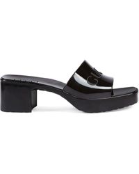 Gucci Мюли С Тисненым Логотипом - Черный