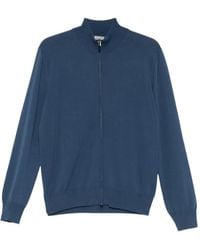 Canali - Cardigan À Fermeture Zippée - Lyst