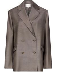 Loulou de Saison - Donau Lds Double-Breasted Flap Blazer - Lyst