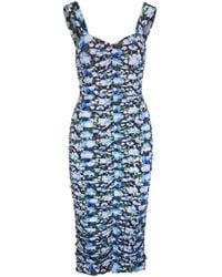Carolina Herrera - Floral-print Midi Dress - Lyst
