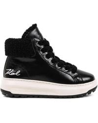 Karl Lagerfeld - Kapri Lug High-Top-Sneakers mit Schnürung - Lyst