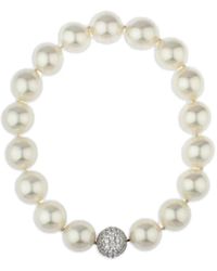 Fantasia by Deserio - Pearl Clasp Necklace - Lyst