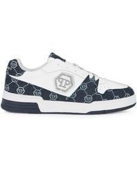 Philipp Plein - Low-Top Sneakers P-Force Denim Monogram - Lyst
