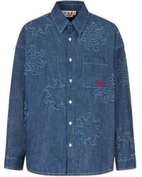 Marni - Sun-Detail Long-Sleeved Shirt - Lyst