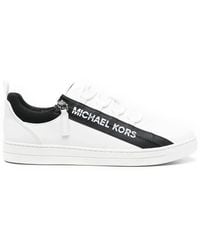 Michael Kors - Logo-Print Zip-Detailed Sneakers - Lyst