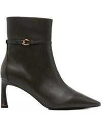 Coccinelle - Pointed-Toe Buckled Ankle Boots - Lyst
