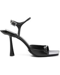 Benedetta Bruzziches - 90Mm Crystal-Buckle Leather Sandals - Lyst