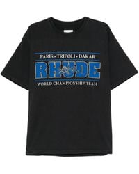 Rhude - Graphic-Print T-Shirt - Lyst