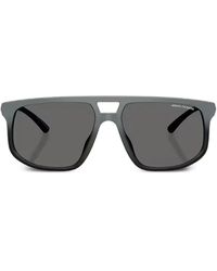 ARMANI EXCHANGE - Lunettes De Soleil À Monture Pilote - Lyst