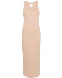 Givenchy - 4g-plaque Ribbed Maxi Dress - Lyst