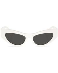 Dolce & Gabbana - Oval-Frame Sunglasses - Lyst