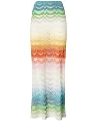 Missoni - Chevron-Pattern Beach Skirt - Lyst