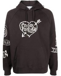 Etudes Studio - Graffiti-Embroidery Organic Cotton Hoodie - Lyst