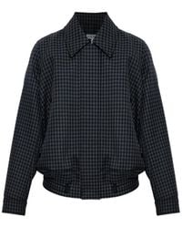 Loewe - Wool Jacket With Ribbed Hem - Lyst