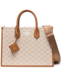 MCM - Tote Bag With Logo - Lyst